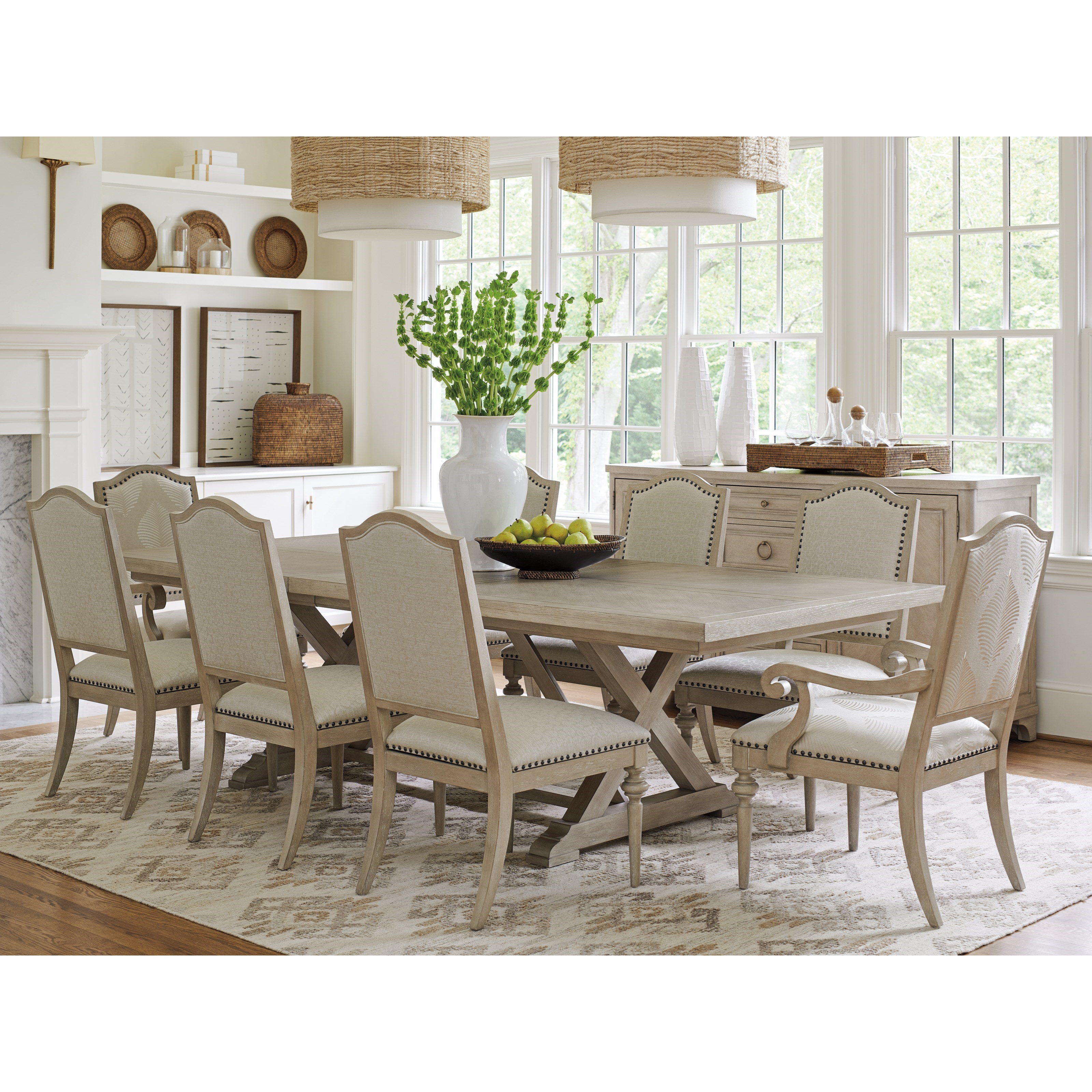 Barclay Butera Malibu 926877C Rockpoint Rectangular Dining Table with
